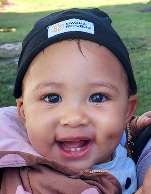 Infant Baby Rib Cap - Woven Label